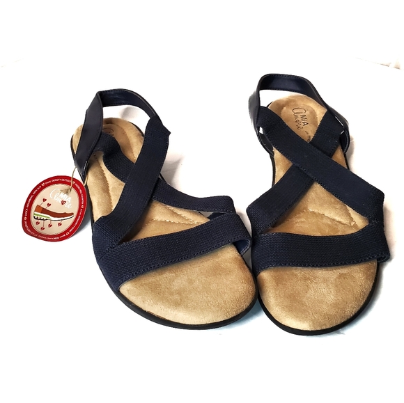 mia amore memory foam sandals